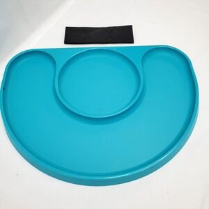 Tupperware ♡  "Munch Kids" MEAL TRAY W/Grip‎ Pads ♡ TEAL 12" - #2436C-1 ♡ NEW!